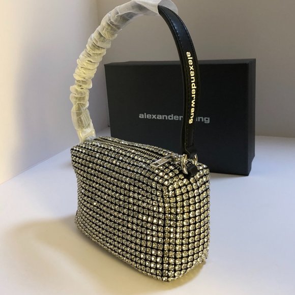 Alexander Wang Handbags - Alexander Wang White Crystal Trim Bag